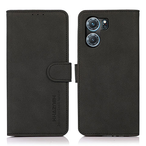 Custodia Portafoglio In Pelle Cover con Supporto D08Y per Oppo K10 5G Nero