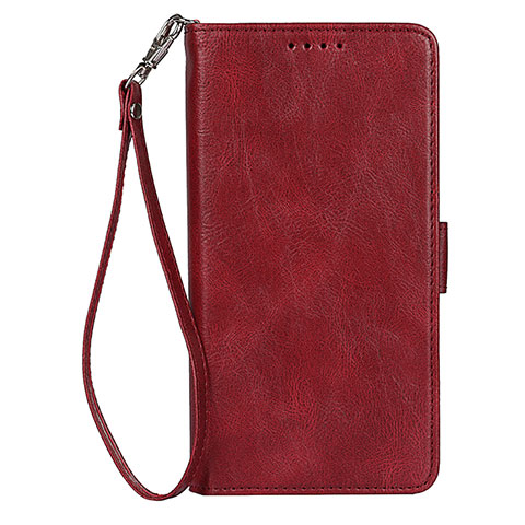 Custodia Portafoglio In Pelle Cover con Supporto D09T per Samsung Galaxy S21 Plus 5G Rosso