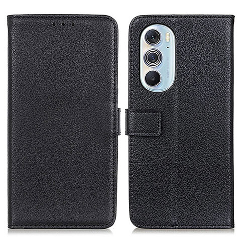 Custodia Portafoglio In Pelle Cover con Supporto D09Y per Motorola Moto Edge X30 5G Nero