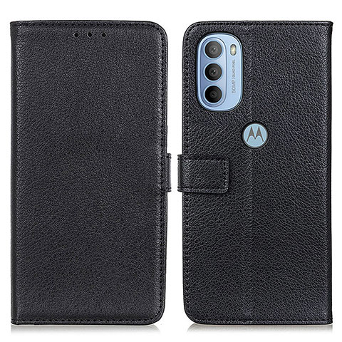 Custodia Portafoglio In Pelle Cover con Supporto D09Y per Motorola Moto G41 Nero