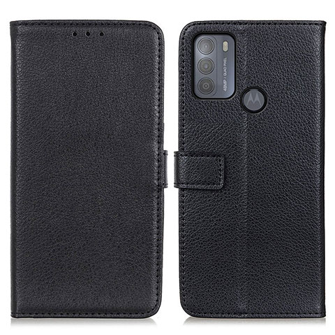 Custodia Portafoglio In Pelle Cover con Supporto D09Y per Motorola Moto G50 Nero