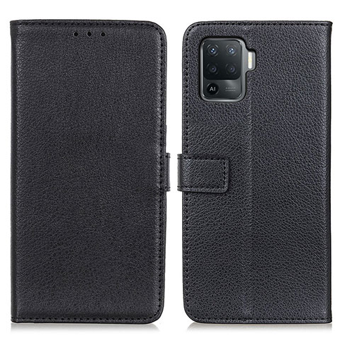 Custodia Portafoglio In Pelle Cover con Supporto D09Y per Oppo A94 4G Nero