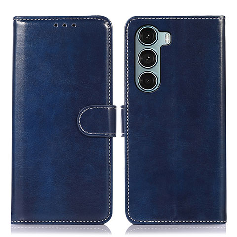 Custodia Portafoglio In Pelle Cover con Supporto D10Y per Motorola Moto Edge S30 5G Blu