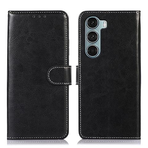 Custodia Portafoglio In Pelle Cover con Supporto D10Y per Motorola Moto G200 5G Nero