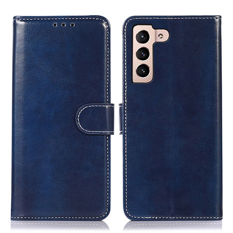 Custodia Portafoglio In Pelle Cover con Supporto D10Y per Samsung Galaxy S21 Plus 5G Blu