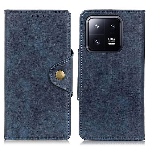 Custodia Portafoglio In Pelle Cover con Supporto D10Y per Xiaomi Mi 13 Pro 5G Blu