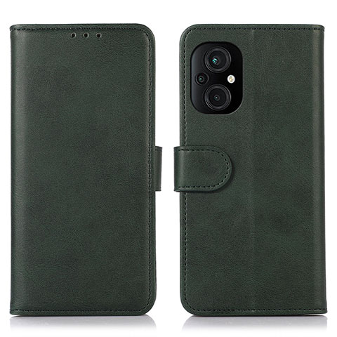 Custodia Portafoglio In Pelle Cover con Supporto D10Y per Xiaomi Poco M5 4G Verde