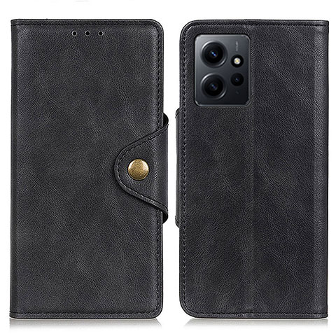 Custodia Portafoglio In Pelle Cover con Supporto D10Y per Xiaomi Redmi Note 12 4G Nero