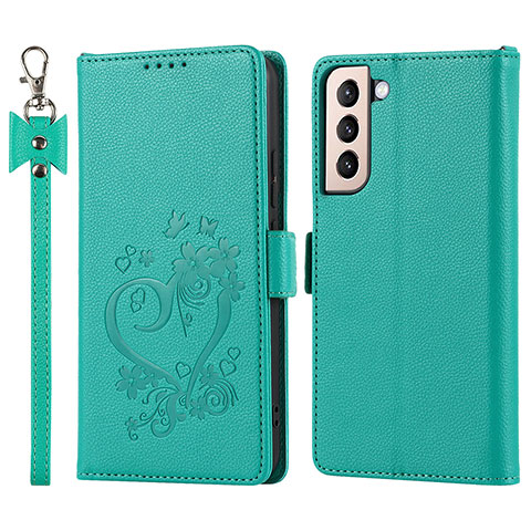 Custodia Portafoglio In Pelle Cover con Supporto D11T per Samsung Galaxy S21 Plus 5G Verde