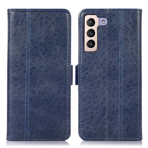 Custodia Portafoglio In Pelle Cover con Supporto D11Y per Samsung Galaxy S21 Plus 5G Blu