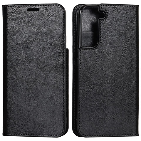 Custodia Portafoglio In Pelle Cover con Supporto D13T per Samsung Galaxy S21 5G Nero