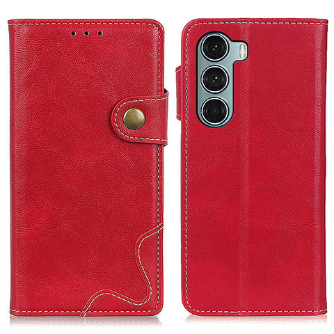 Custodia Portafoglio In Pelle Cover con Supporto DY01 per Motorola Moto Edge S30 5G Rosso