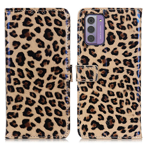 Custodia Portafoglio In Pelle Cover con Supporto DY01 per Nokia G310 5G Marrone