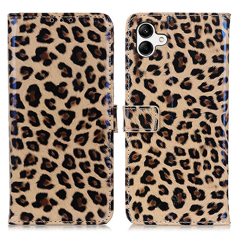 Custodia Portafoglio In Pelle Cover con Supporto DY01 per Samsung Galaxy A04 4G Marrone