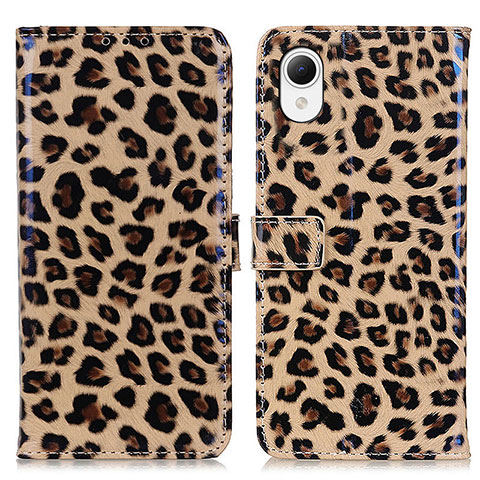 Custodia Portafoglio In Pelle Cover con Supporto DY01 per Samsung Galaxy A23s Marrone