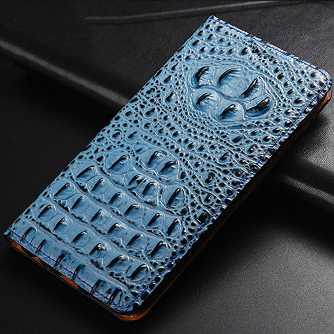 Custodia Portafoglio In Pelle Cover con Supporto H01P per Xiaomi Redmi K50 Gaming AMG F1 5G Cielo Blu