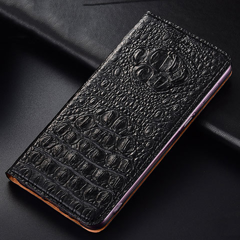 Custodia Portafoglio In Pelle Cover con Supporto H01P per Xiaomi Redmi Note 11 4G (2022) Nero