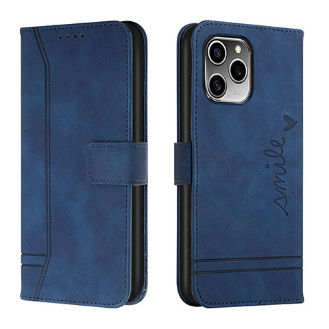 Custodia Portafoglio In Pelle Cover con Supporto H01X per Huawei Honor 60 SE 5G Blu