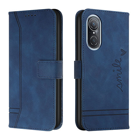 Custodia Portafoglio In Pelle Cover con Supporto H01X per Huawei Nova 9 SE Blu