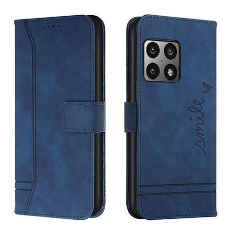 Custodia Portafoglio In Pelle Cover con Supporto H01X per OnePlus 10 Pro 5G Blu