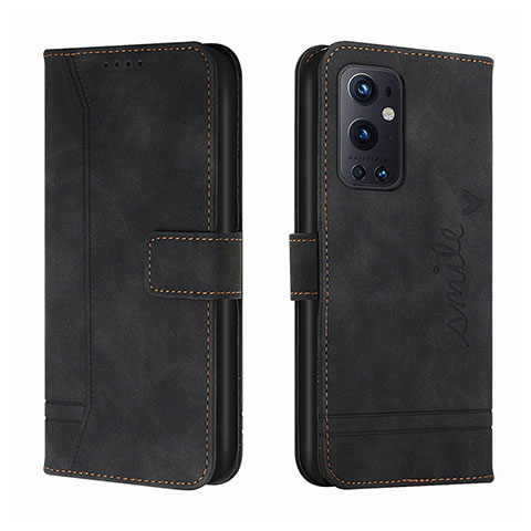 Custodia Portafoglio In Pelle Cover con Supporto H01X per OnePlus 9 Pro 5G Nero