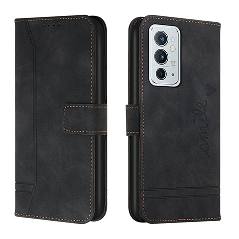 Custodia Portafoglio In Pelle Cover con Supporto H01X per OnePlus 9RT 5G Nero