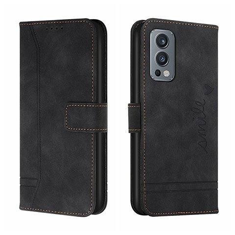 Custodia Portafoglio In Pelle Cover con Supporto H01X per OnePlus Nord 2 5G Nero