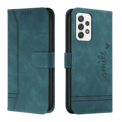 Custodia Portafoglio In Pelle Cover con Supporto H01X per Samsung Galaxy A53 5G Verde