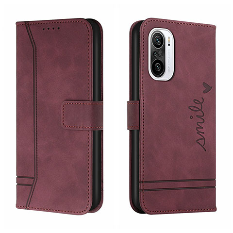 Custodia Portafoglio In Pelle Cover con Supporto H01X per Xiaomi Mi 11i 5G Rosso