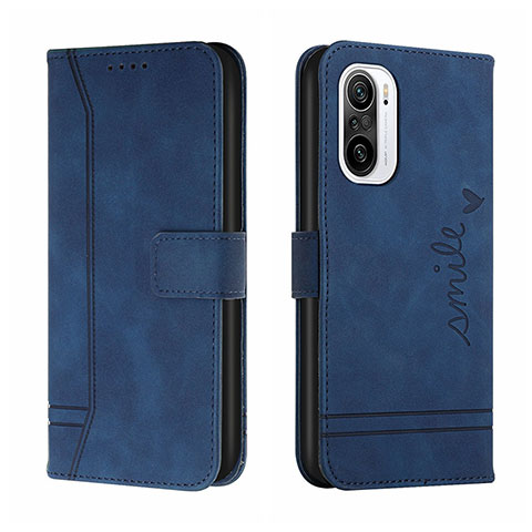 Custodia Portafoglio In Pelle Cover con Supporto H01X per Xiaomi Mi 11X Pro 5G Blu