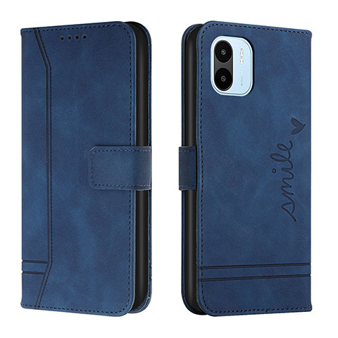 Custodia Portafoglio In Pelle Cover con Supporto H01X per Xiaomi Poco C51 Blu