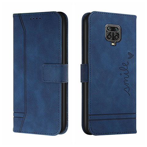 Custodia Portafoglio In Pelle Cover con Supporto H01X per Xiaomi Poco M2 Pro Blu