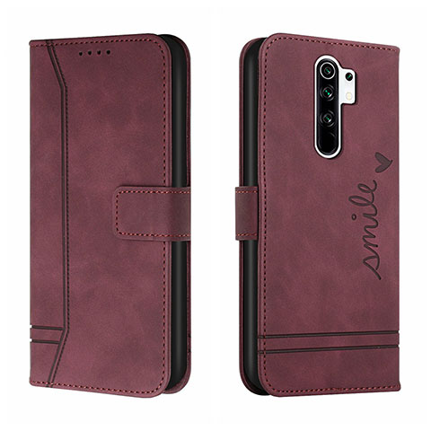 Custodia Portafoglio In Pelle Cover con Supporto H01X per Xiaomi Poco M2 Rosso