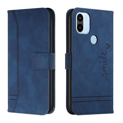 Custodia Portafoglio In Pelle Cover con Supporto H01X per Xiaomi Redmi A1 Plus Blu