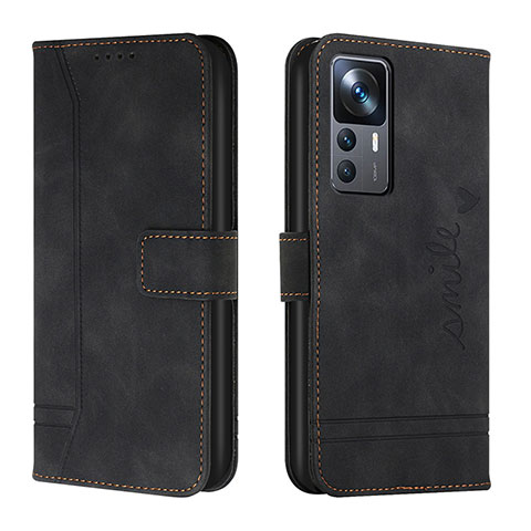 Custodia Portafoglio In Pelle Cover con Supporto H01X per Xiaomi Redmi K50 Ultra 5G Nero