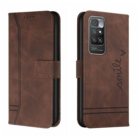 Custodia Portafoglio In Pelle Cover con Supporto H01X per Xiaomi Redmi Note 11 4G (2021) Marrone