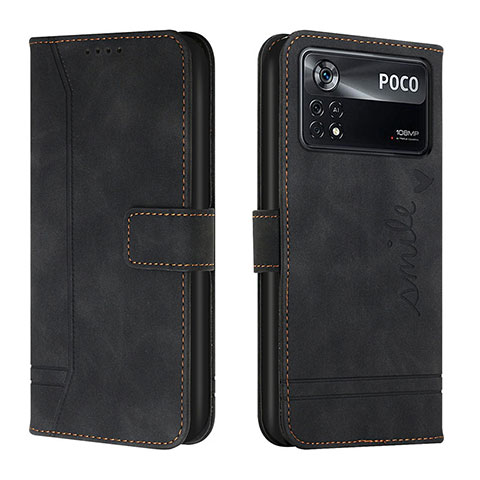 Custodia Portafoglio In Pelle Cover con Supporto H01X per Xiaomi Redmi Note 11E Pro 5G Nero