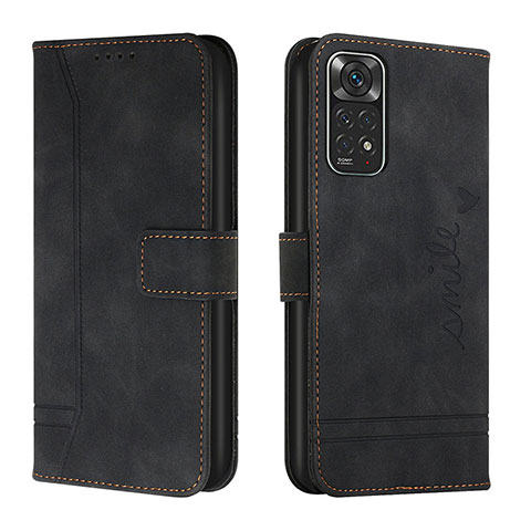 Custodia Portafoglio In Pelle Cover con Supporto H01X per Xiaomi Redmi Note 11S 4G Nero