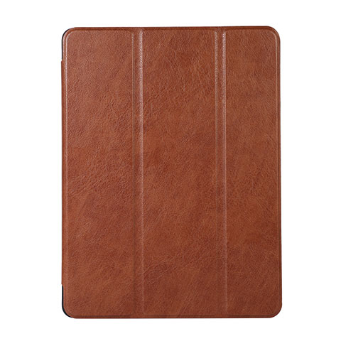 Custodia Portafoglio In Pelle Cover con Supporto H02 per Apple iPad Mini 5 (2019) Marrone