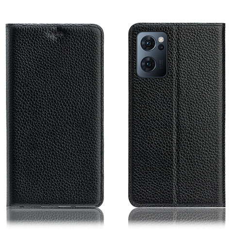 Custodia Portafoglio In Pelle Cover con Supporto H02P per OnePlus Nord CE 2 5G Nero