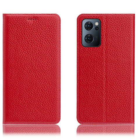 Custodia Portafoglio In Pelle Cover con Supporto H02P per OnePlus Nord CE 2 5G Rosso