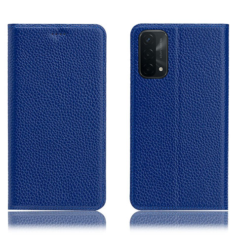 Custodia Portafoglio In Pelle Cover con Supporto H02P per OnePlus Nord N200 5G Blu