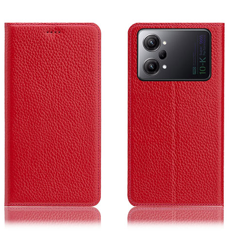 Custodia Portafoglio In Pelle Cover con Supporto H02P per Oppo K10 Pro 5G Rosso