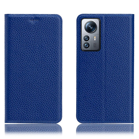 Custodia Portafoglio In Pelle Cover con Supporto H02P per Xiaomi Mi 12S 5G Blu