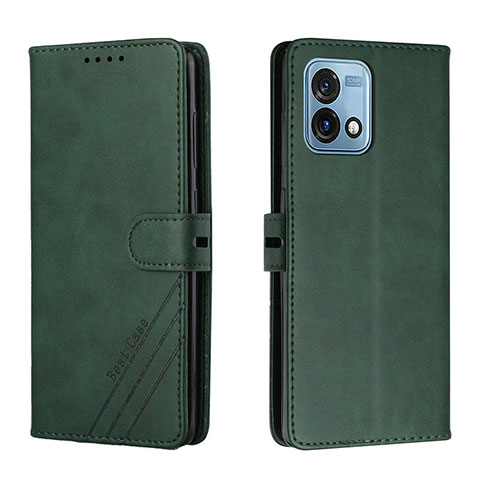 Custodia Portafoglio In Pelle Cover con Supporto H02X per Motorola Moto G Stylus (2023) 5G Verde