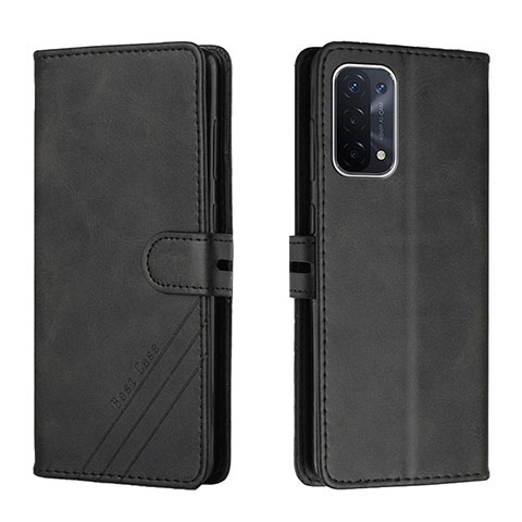 Custodia Portafoglio In Pelle Cover con Supporto H02X per Oppo A54 5G Nero