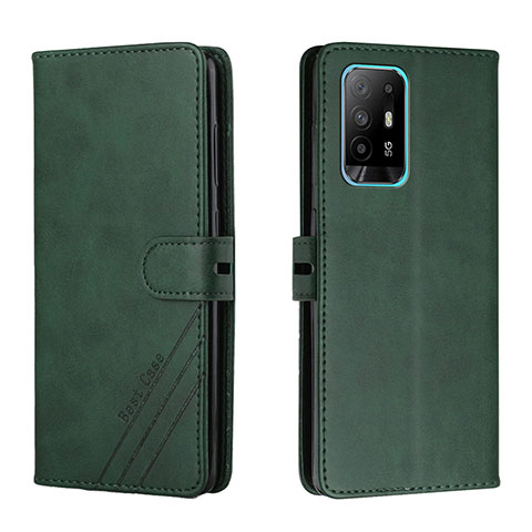 Custodia Portafoglio In Pelle Cover con Supporto H02X per Oppo A94 5G Verde