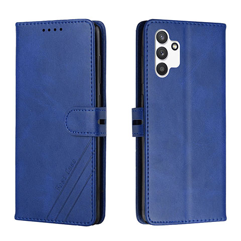 Custodia Portafoglio In Pelle Cover con Supporto H02X per Samsung Galaxy A13 4G Blu