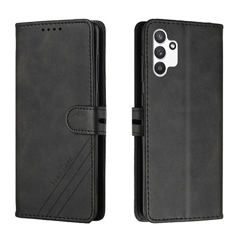 Custodia Portafoglio In Pelle Cover con Supporto H02X per Samsung Galaxy A13 4G Nero