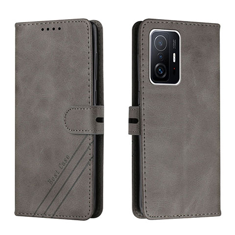 Custodia Portafoglio In Pelle Cover con Supporto H02X per Xiaomi Mi 11T Pro 5G Grigio